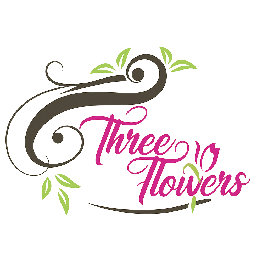 Logo Three Flowers - Floristería Premium en Santo Domingo